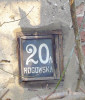 Drewniana latarenka adresowa - Rogowska 20